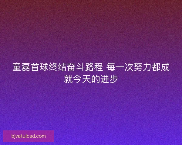 童磊首球终结奋斗路程 每一次努力都成就今天的进步